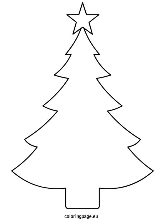 Christmas Tree Cutout Template - Coloring Home