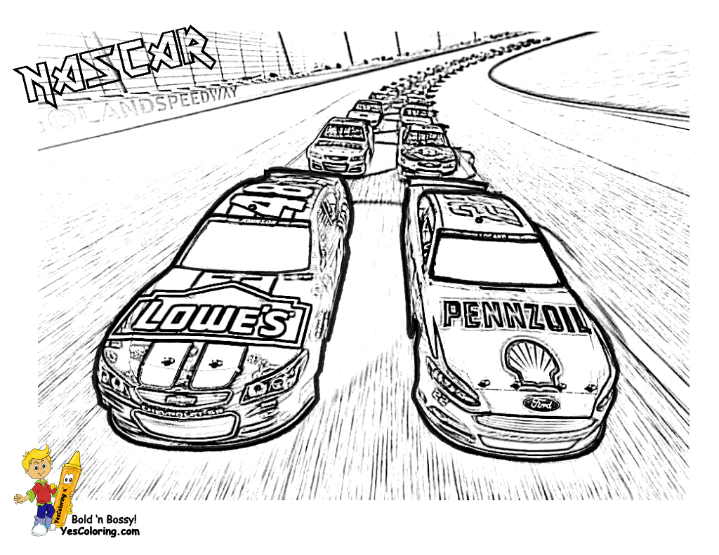 Jimmie Johnson Coloring Page