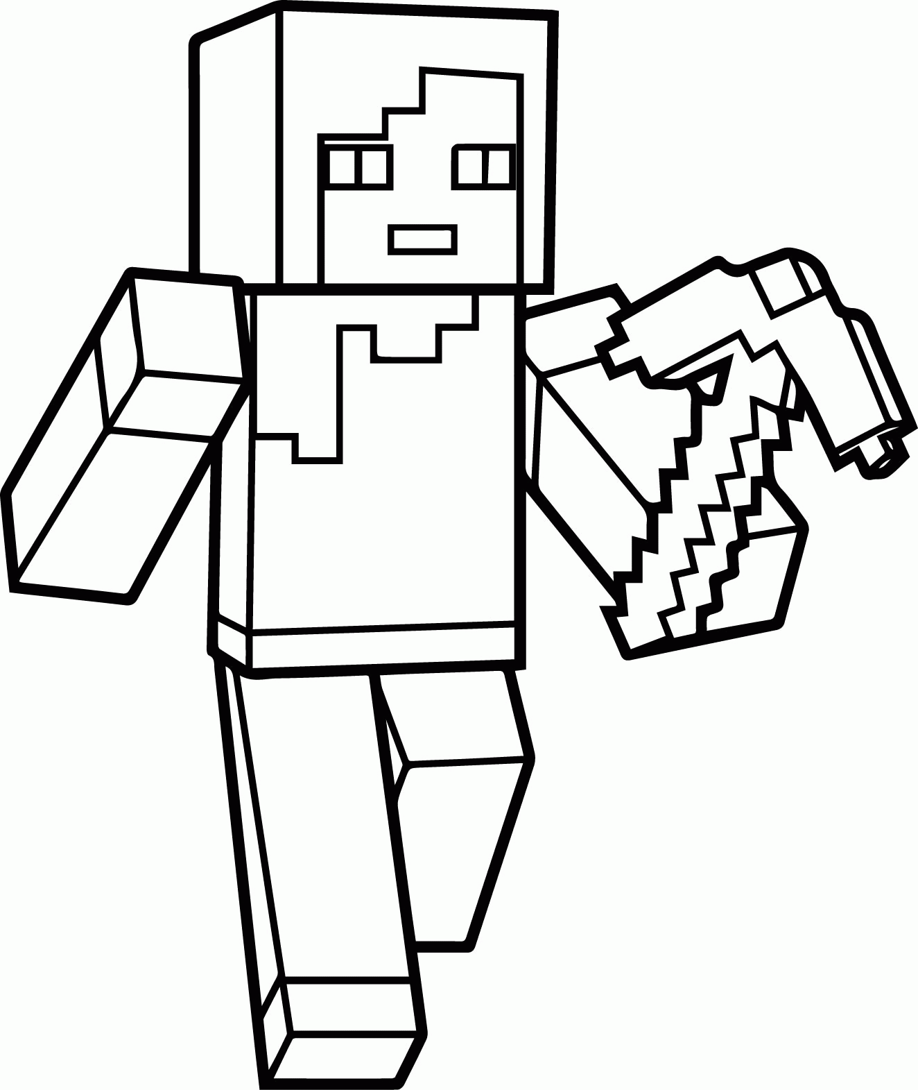 Minecraft Coloring Pages Cat - Coloring Home