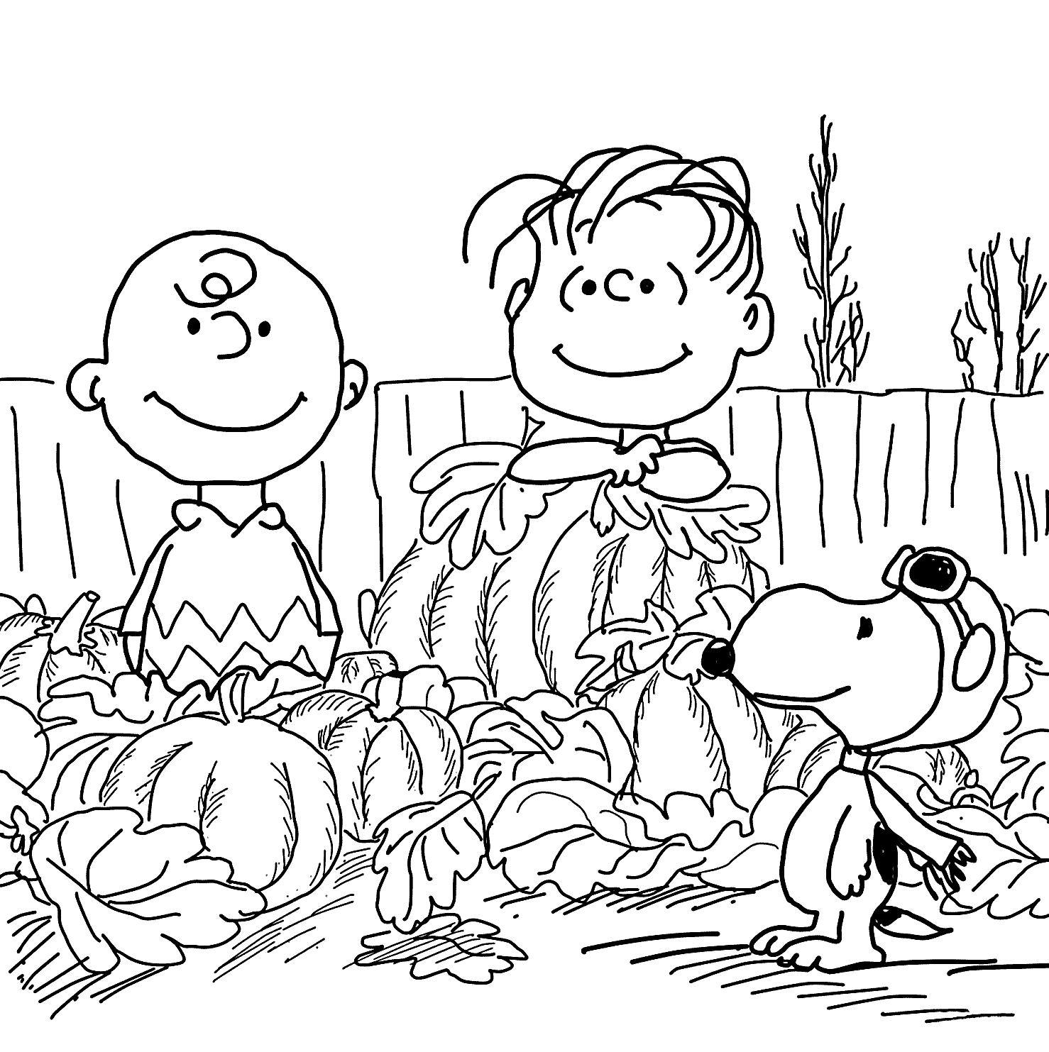 Charlie Brown Coloring Pages Christmas Printables - Coloring Home
