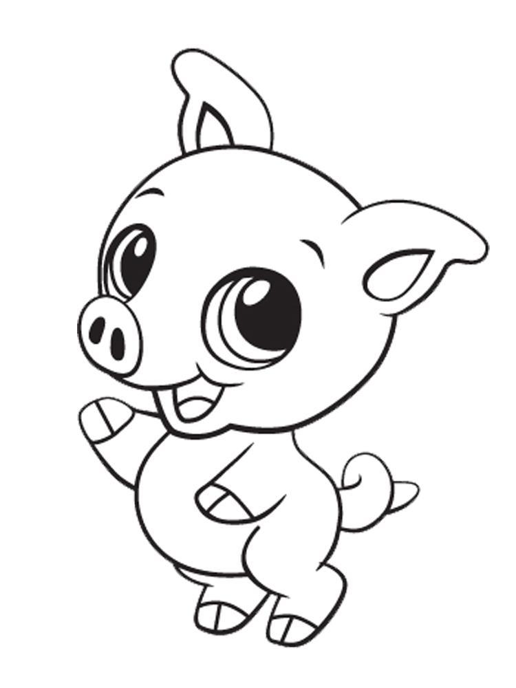 Of Cute Baby Animals - Coloring Pages For Kids And For ...