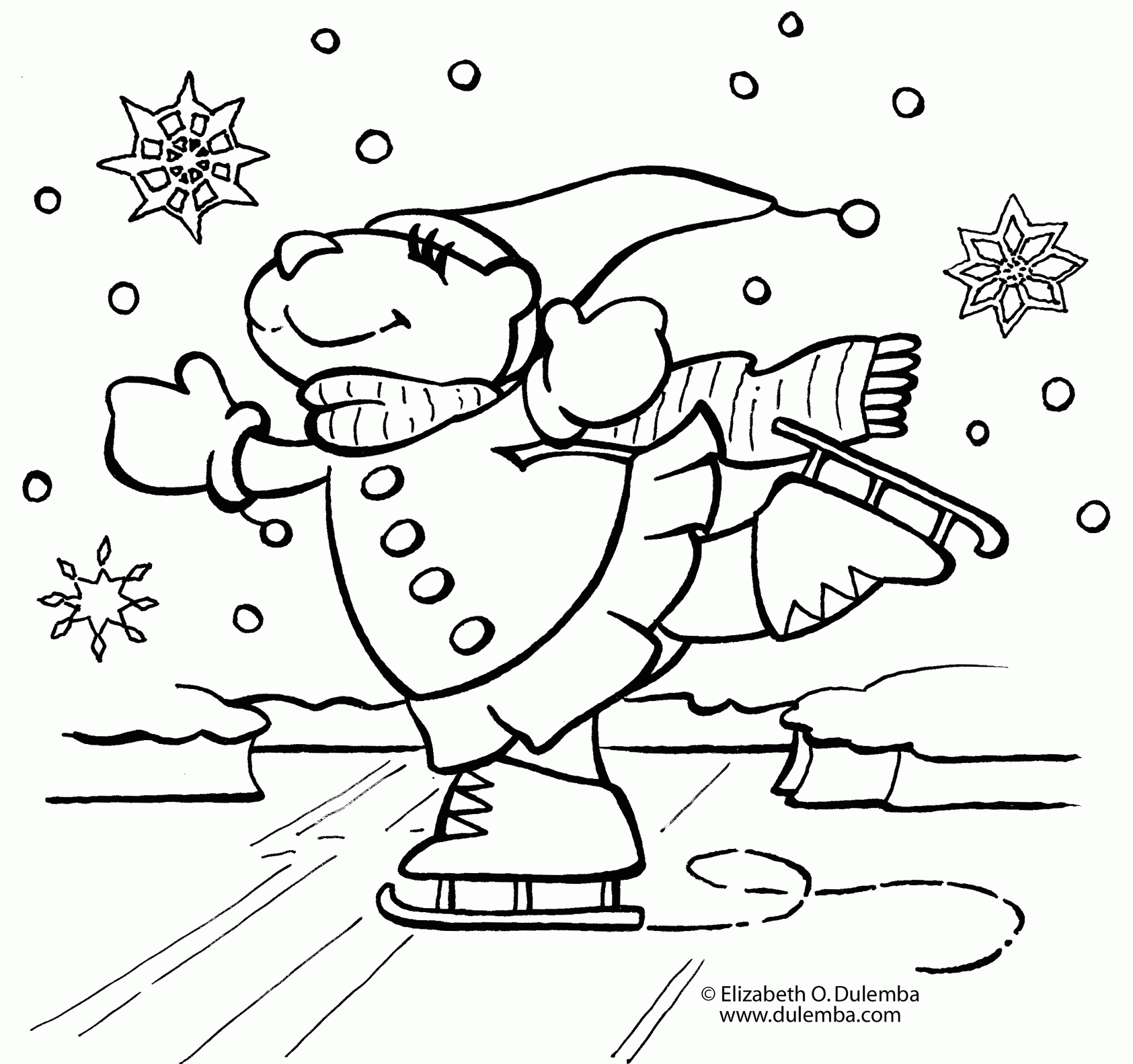 Winter Coloring Pages For Kindergarten - Coloring Home