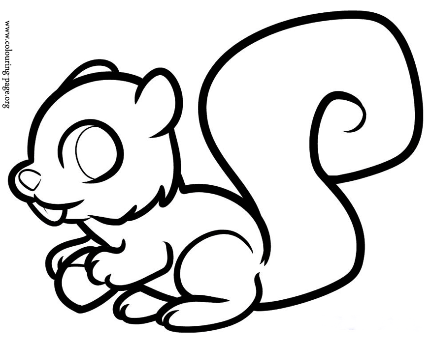 Chipmunk coloring pages to download and print for free