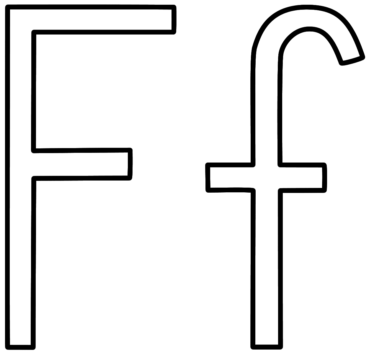 Letter F Coloring Page Alphabet Coloring Home