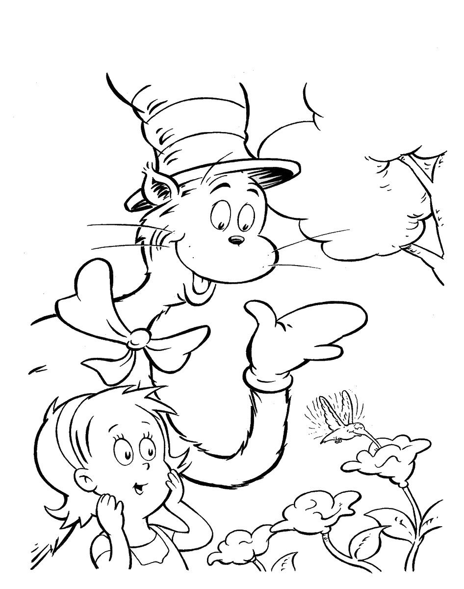 Cat In The Hat Pictures To Print Coloring Home