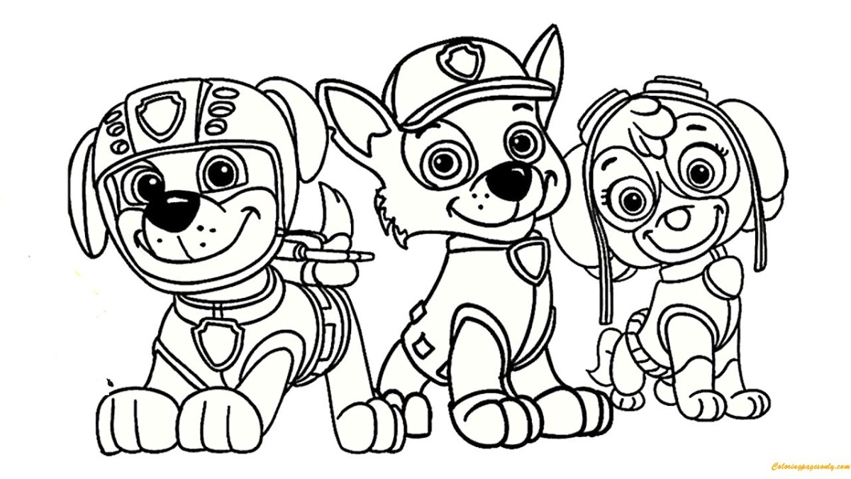 Marshall Paw Patrol Coloring Page Paw Patrol Coloring Pages ...