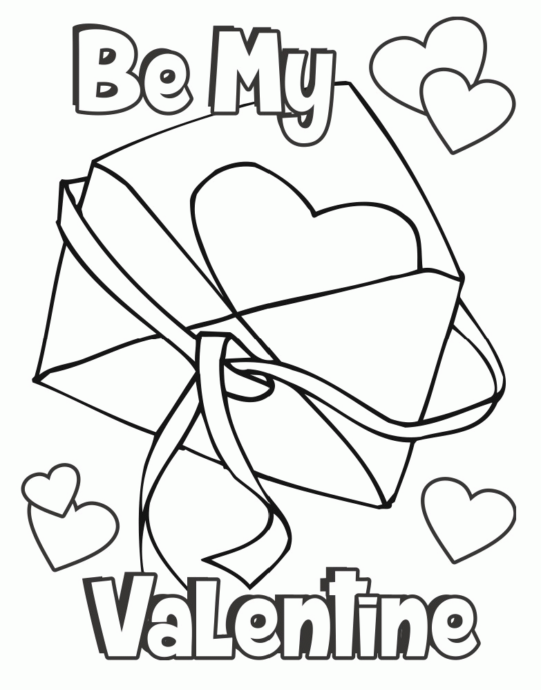 43 Free Printable Coloring Valentines Day Cards Coloring Valentines 