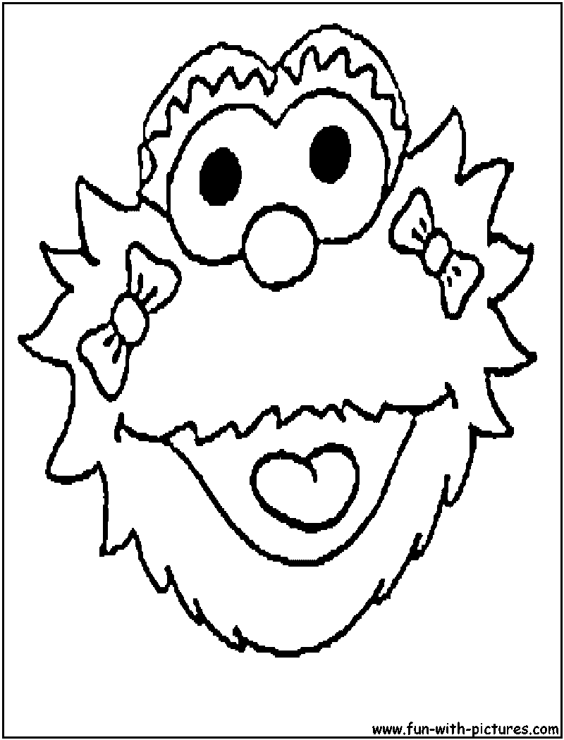 zoe from sesame street coloring pages - photo #19