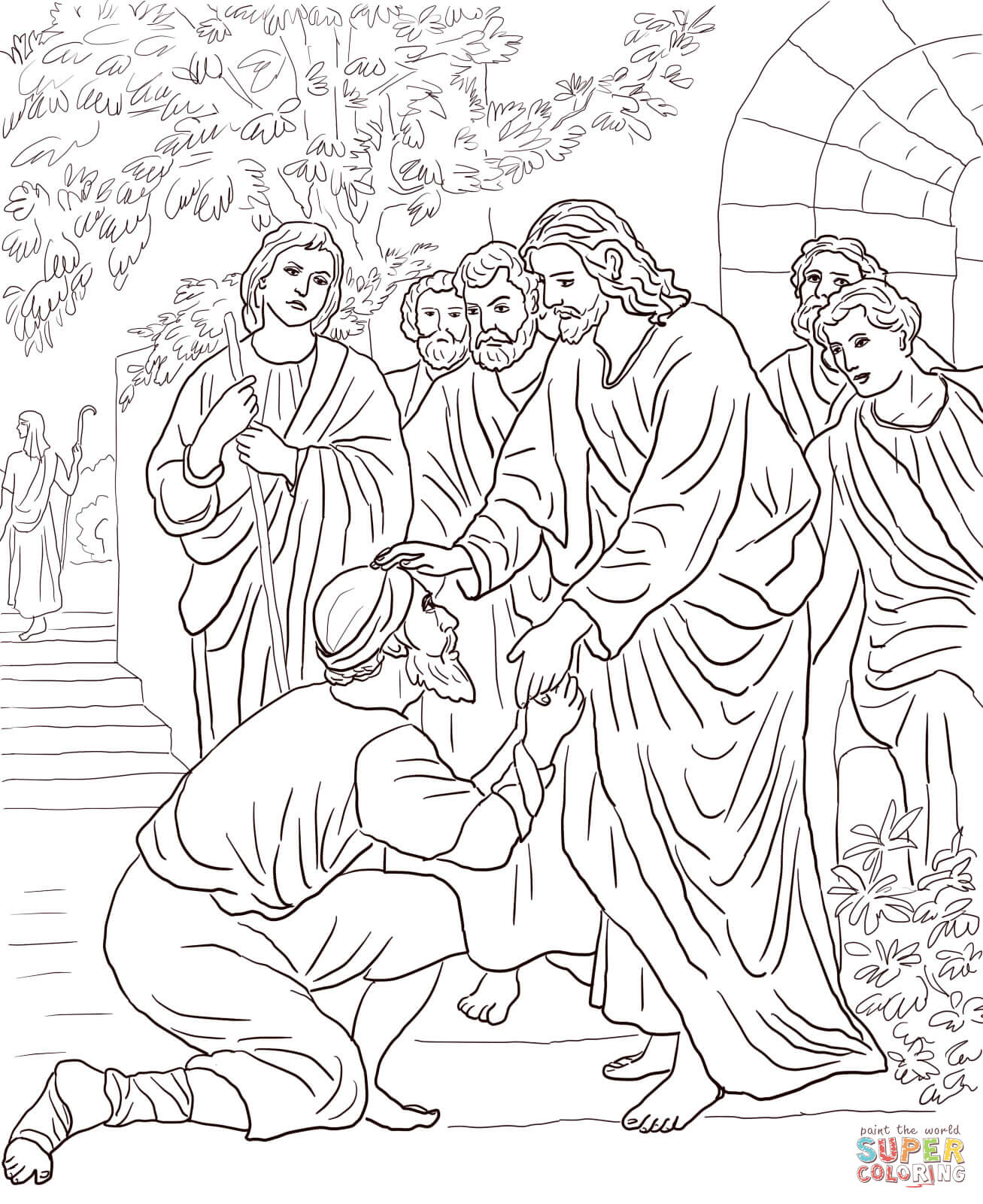 Pool At Bethesda Coloring Page Coloring Home