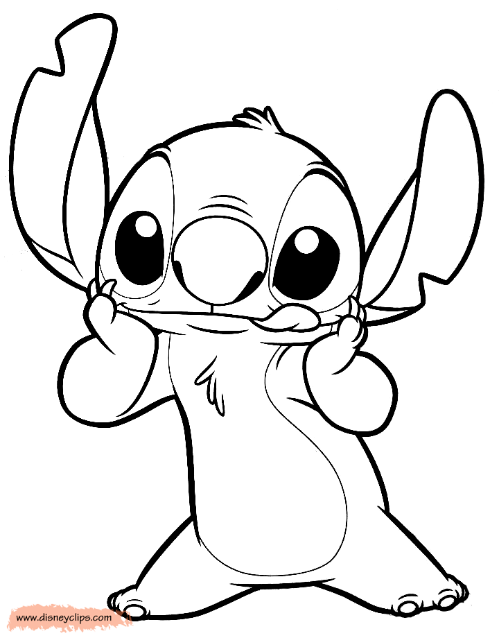 Stitch Coloring Page   Coloring Home