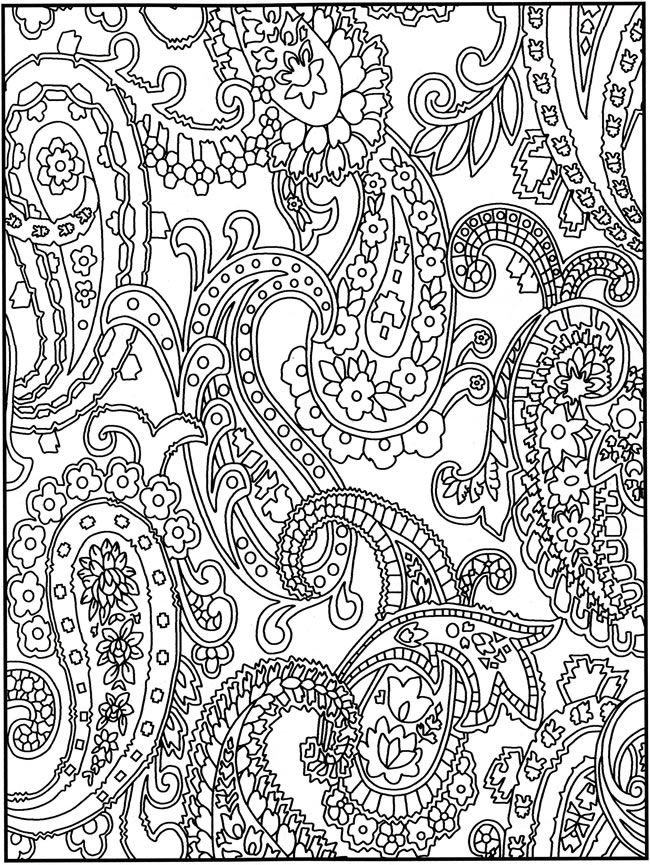 13 Pics of Paisley Coloring Pages Printable - Adult Paisley ...