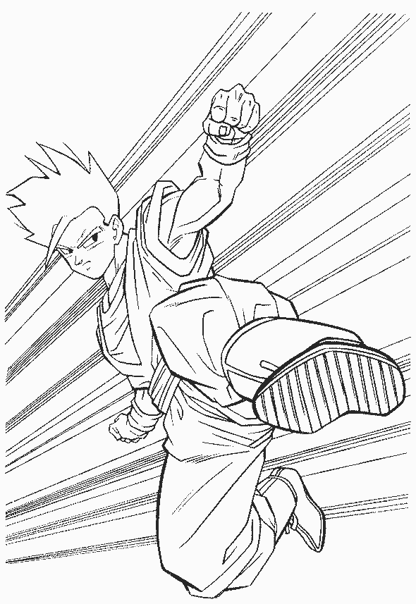 Dbz Gohan Coloring Pages - Coloring Home