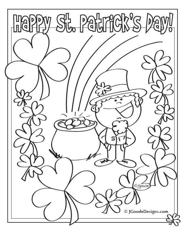 St Patrick #39 s Day Coloring Pages St Patrick S Day Coloring Pages
