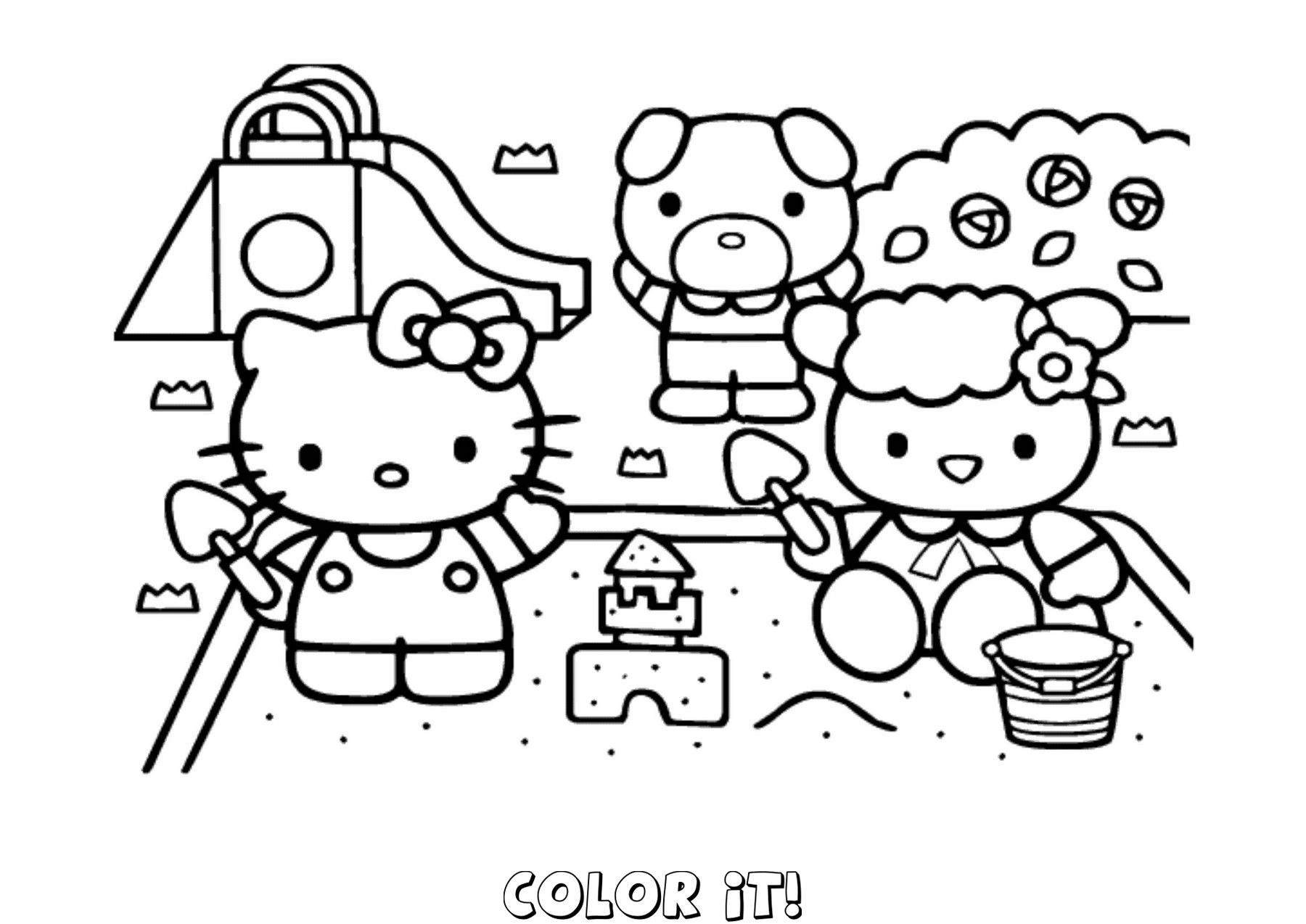 Hello Kitty Coloring Pages Online - Coloring pages