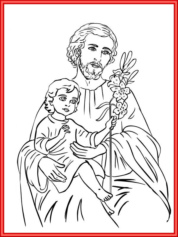 St. Joseph Coloring Pages Coloring Home