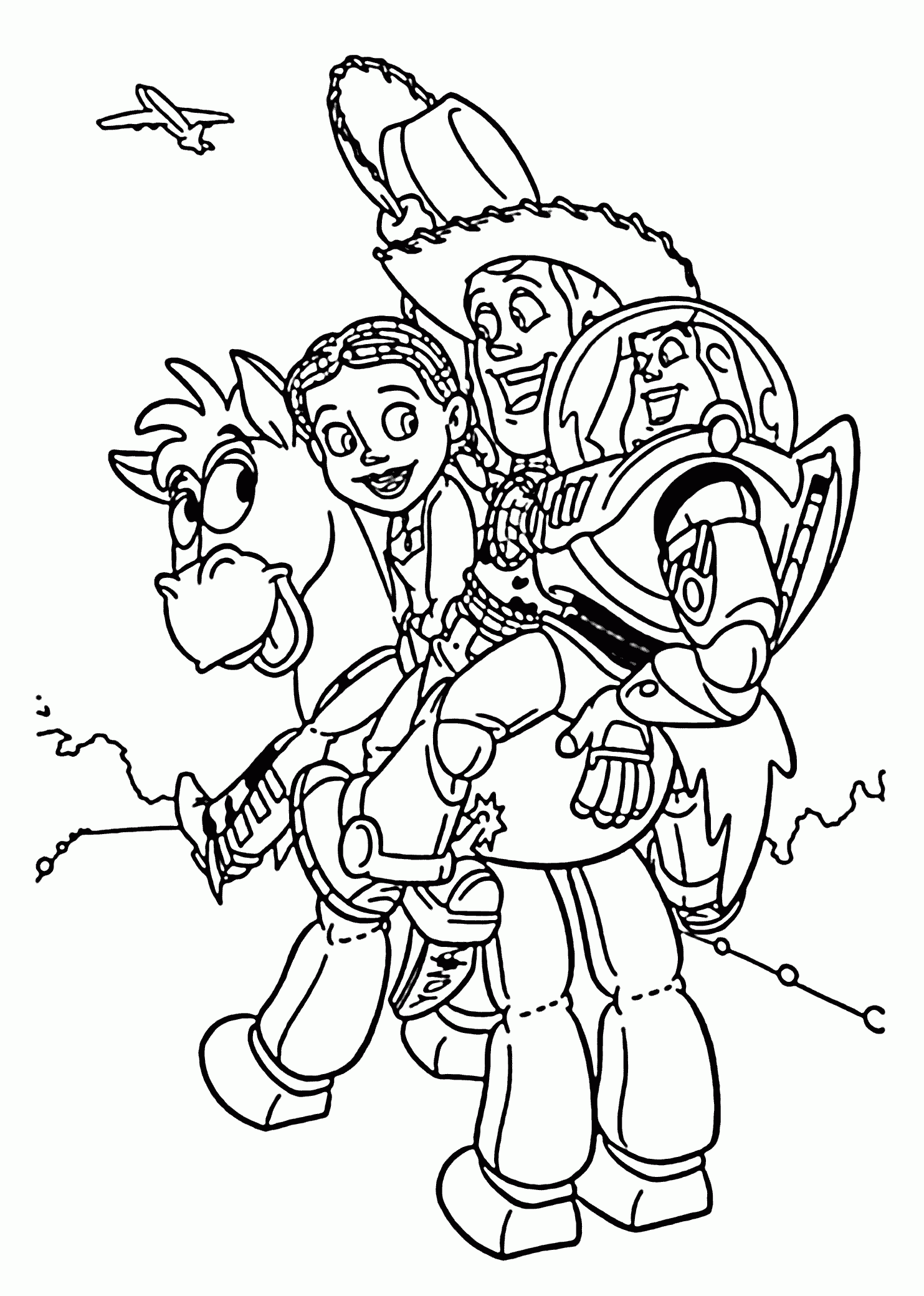 Toy Story Jessie Coloring Pages Coloring Home