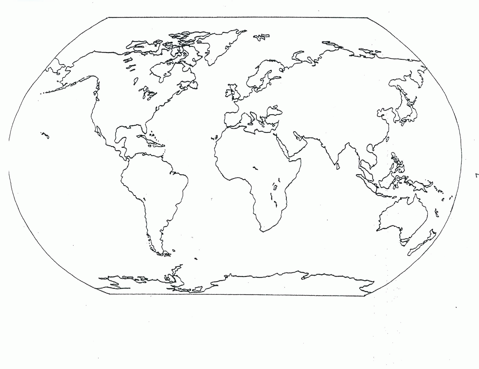 Free Printable World Map Coloring Pages For Kids - Best Coloring ...