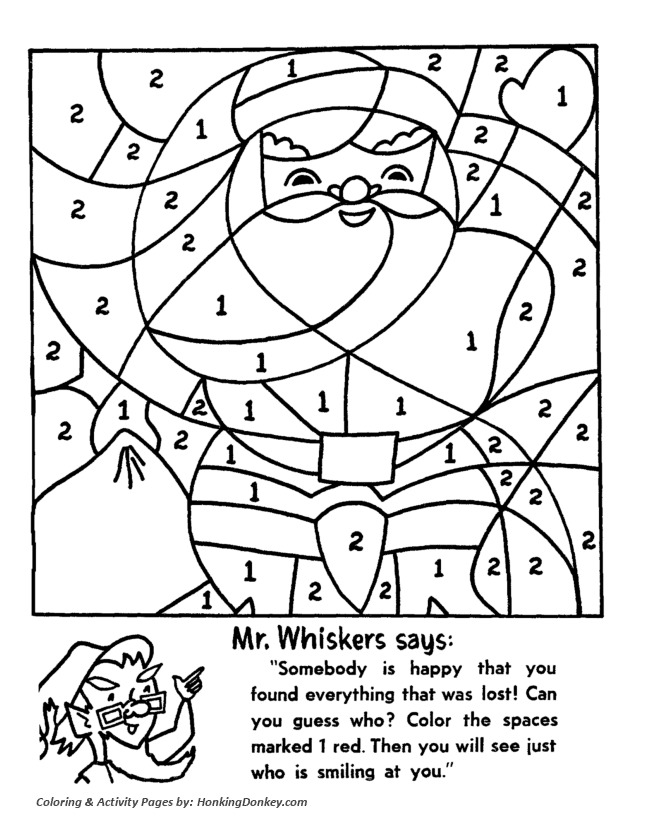 Christmas Math Coloring Pages Coloring Home