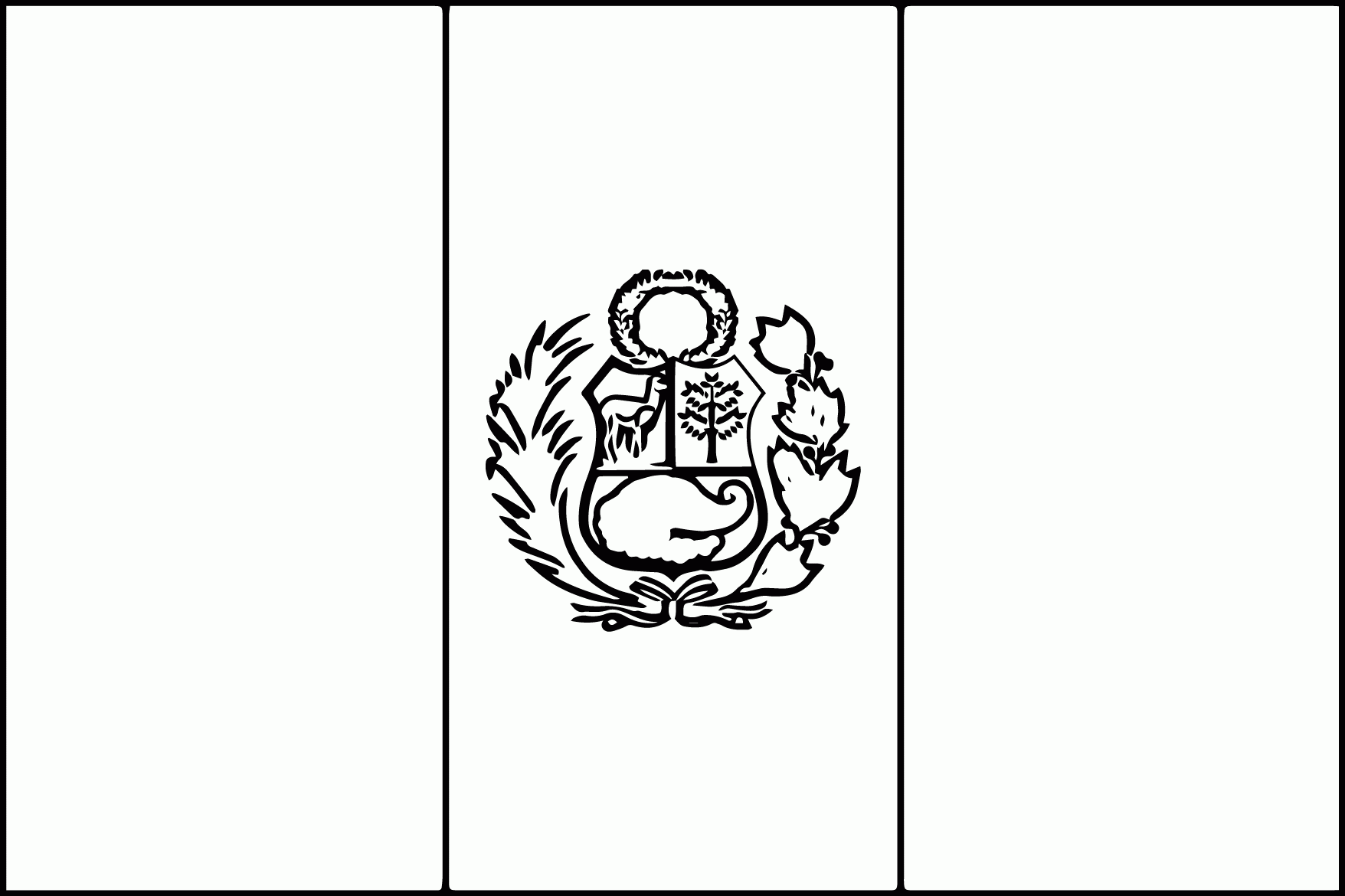 Peru Flag Coloring Page Free Coloring Home