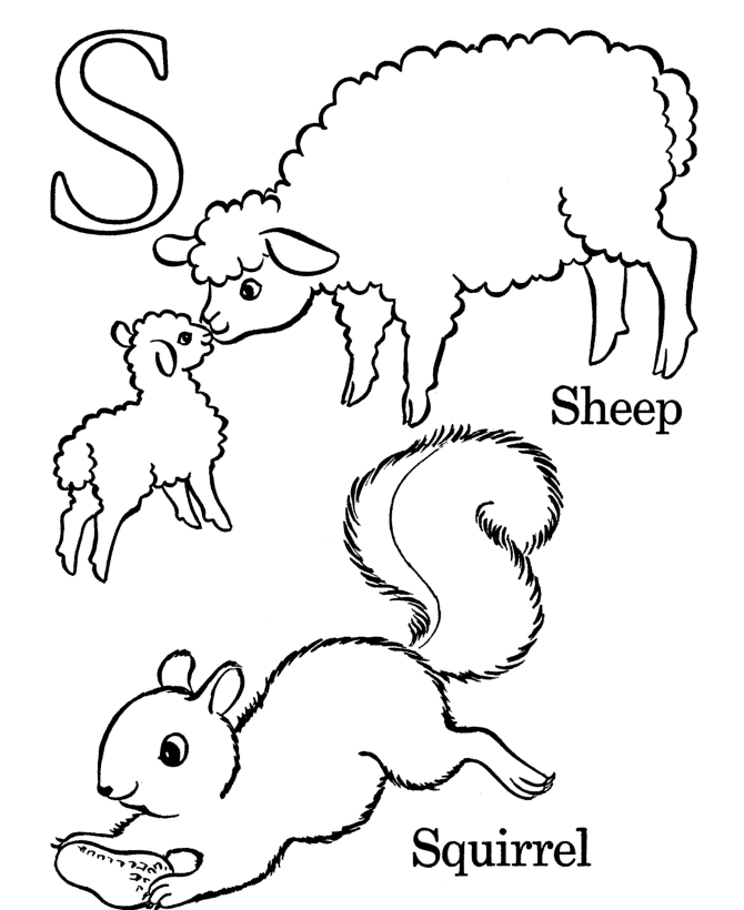 Alphabet Coloring Pages For S - Coloring Pages For All Ages