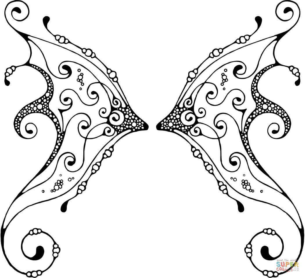 Angel Wings Coloring Pages Teens - Coloring Pages For All Ages