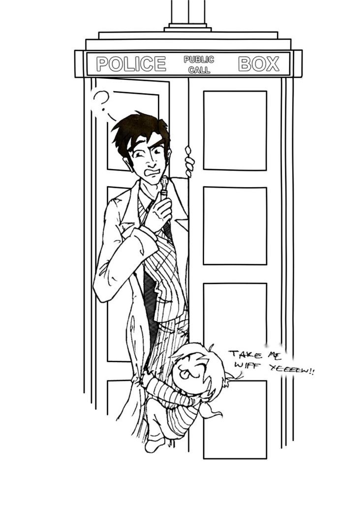 Dr Who Coloring Page - Coloring Kids