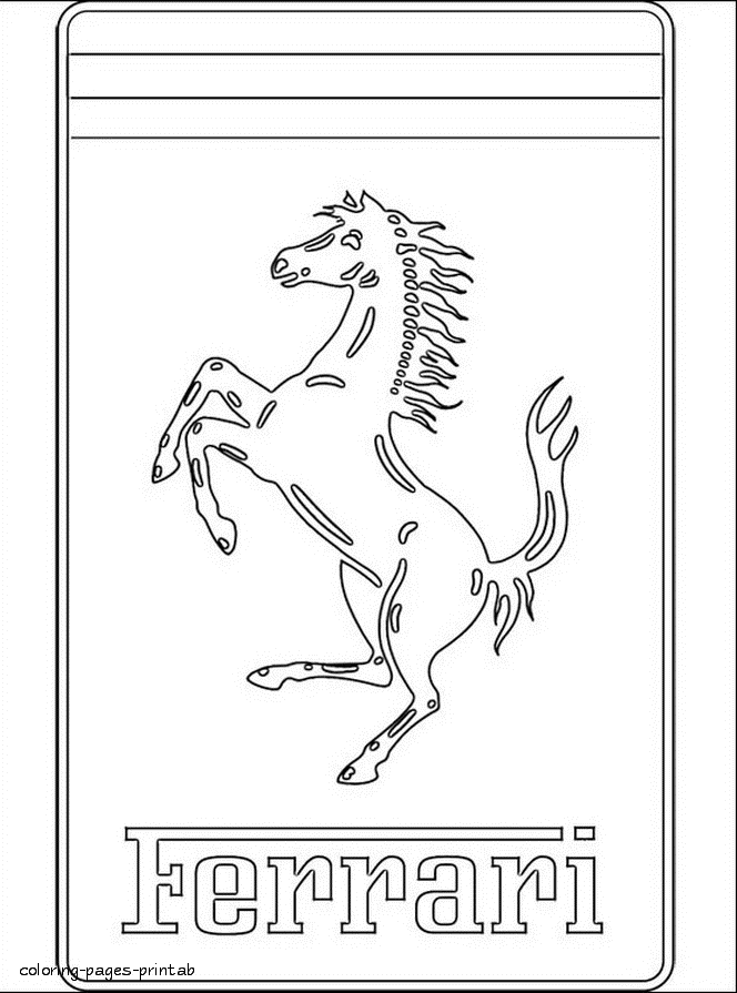 Ferrari Coloring Pages - Coloring Home