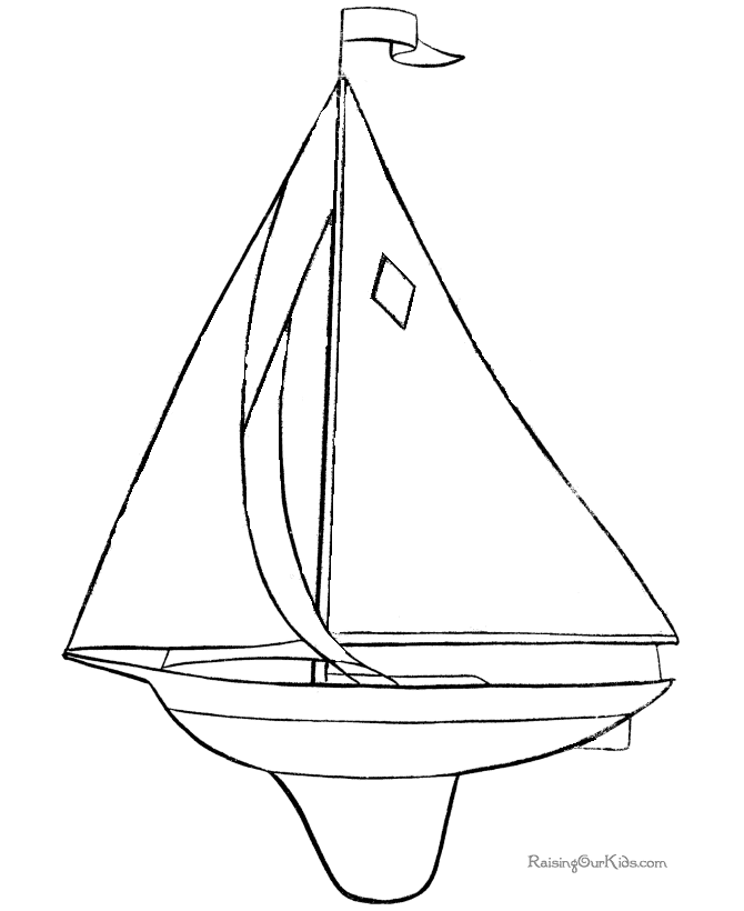 Sailboat coloring pages 022