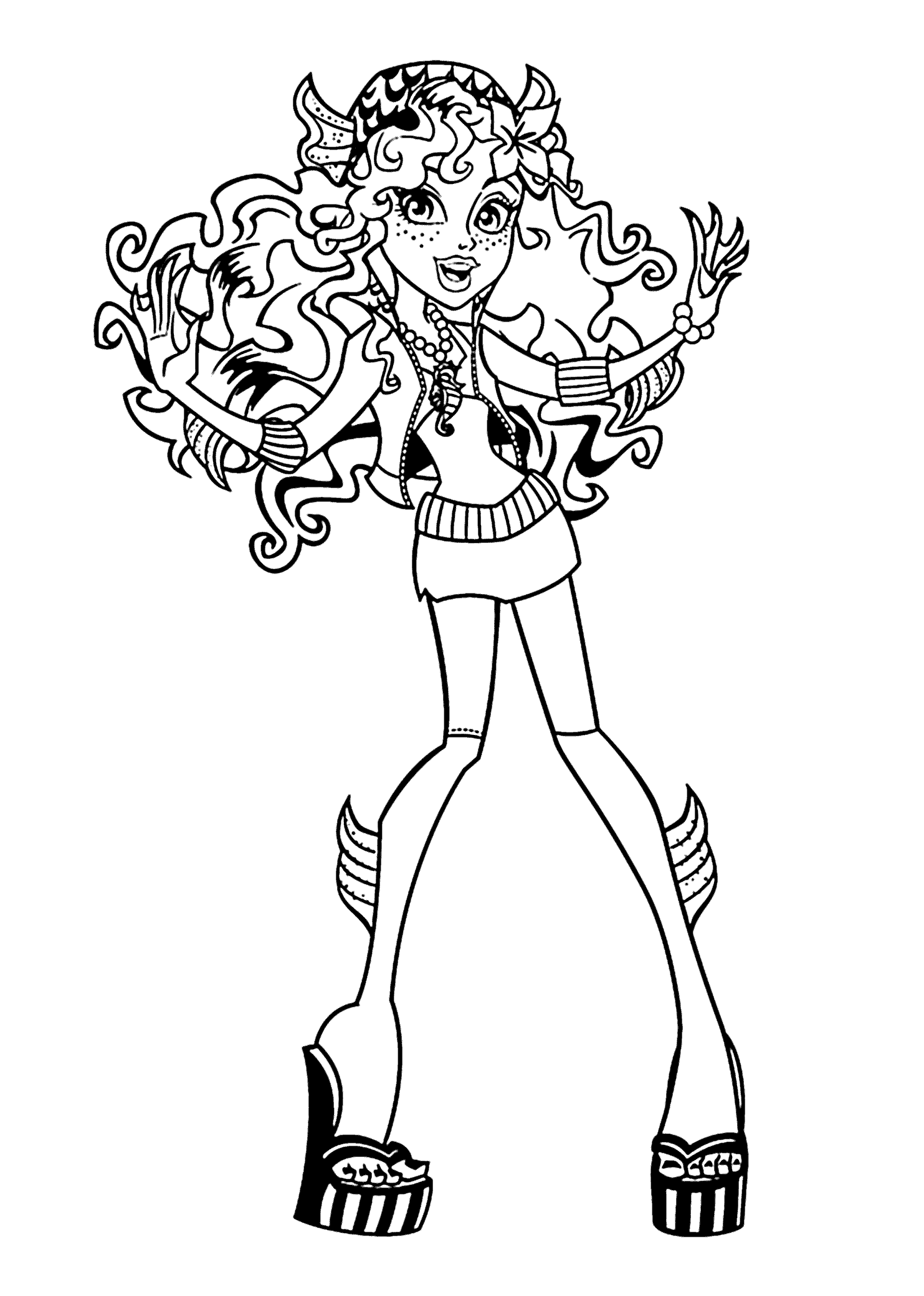 Monster High Coloring Pages For Kids Wonderful Perfect pdf to ...
