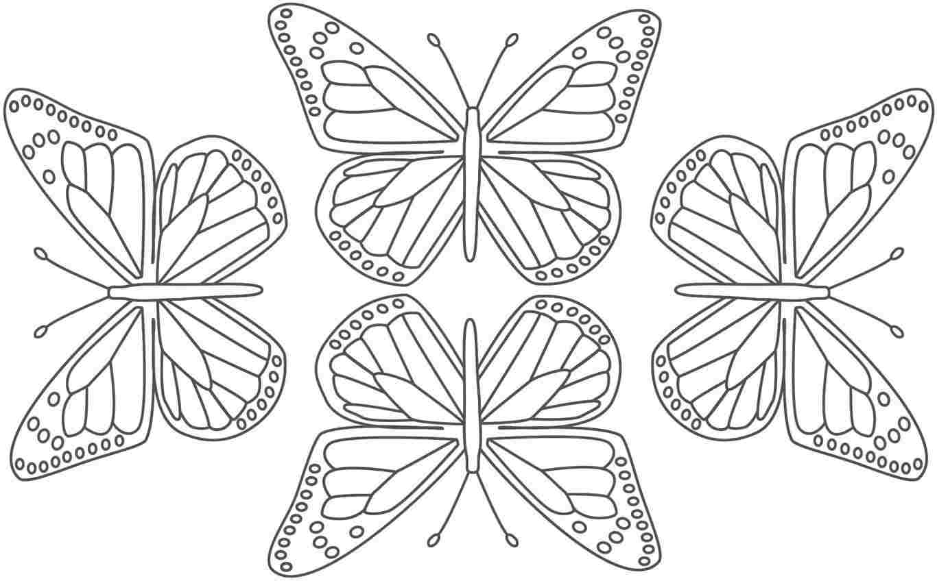 Butterflies And Dragonflies Coloring Pages - Coloring Pages For ...