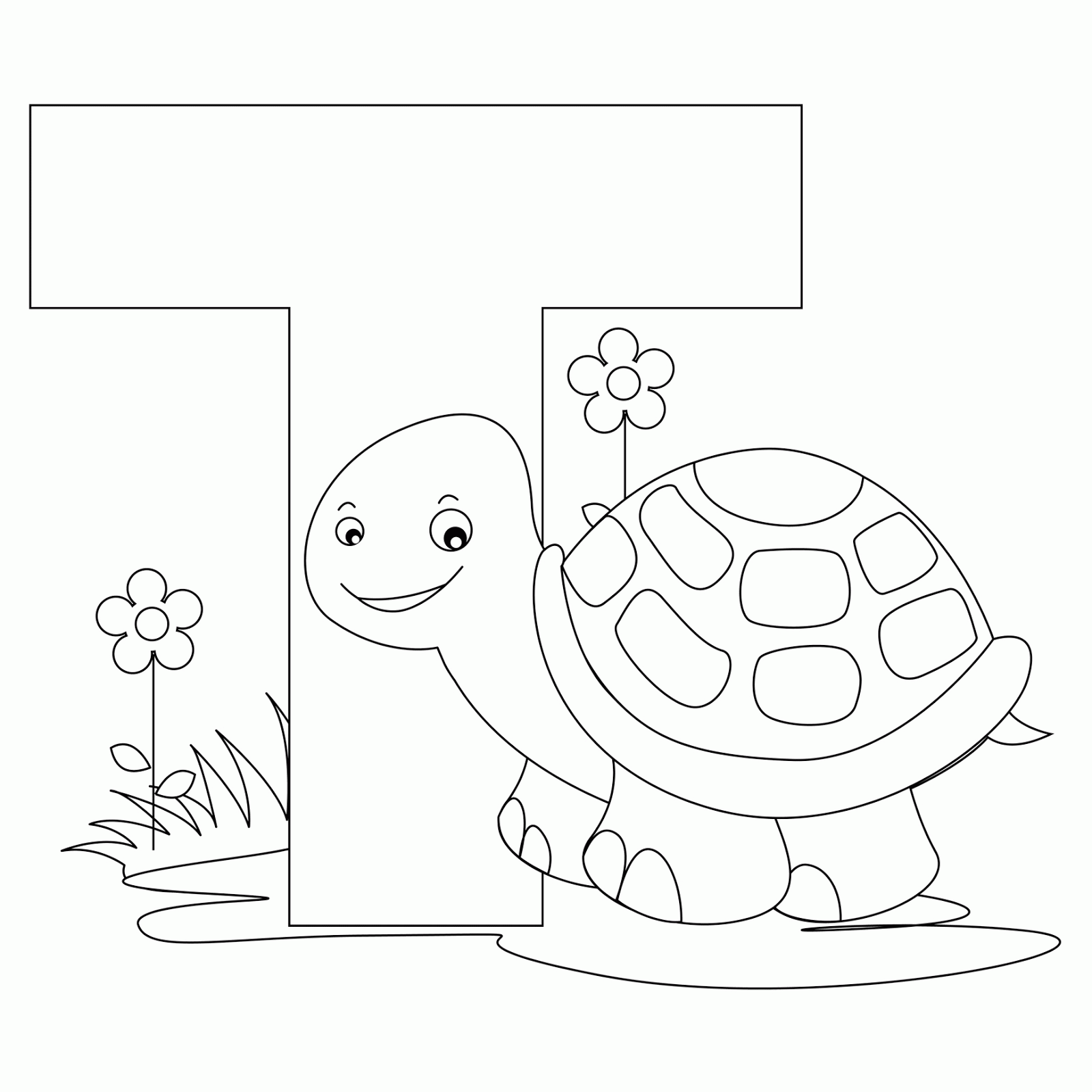Coloring Pages For Letter A For Preschoolers - Coloring Page