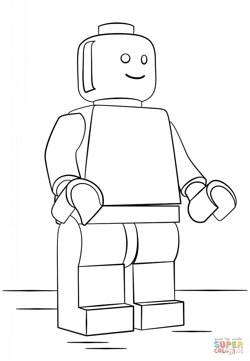 Lego Man Coloring Page Free Printable Coloring Pages Coloring Home