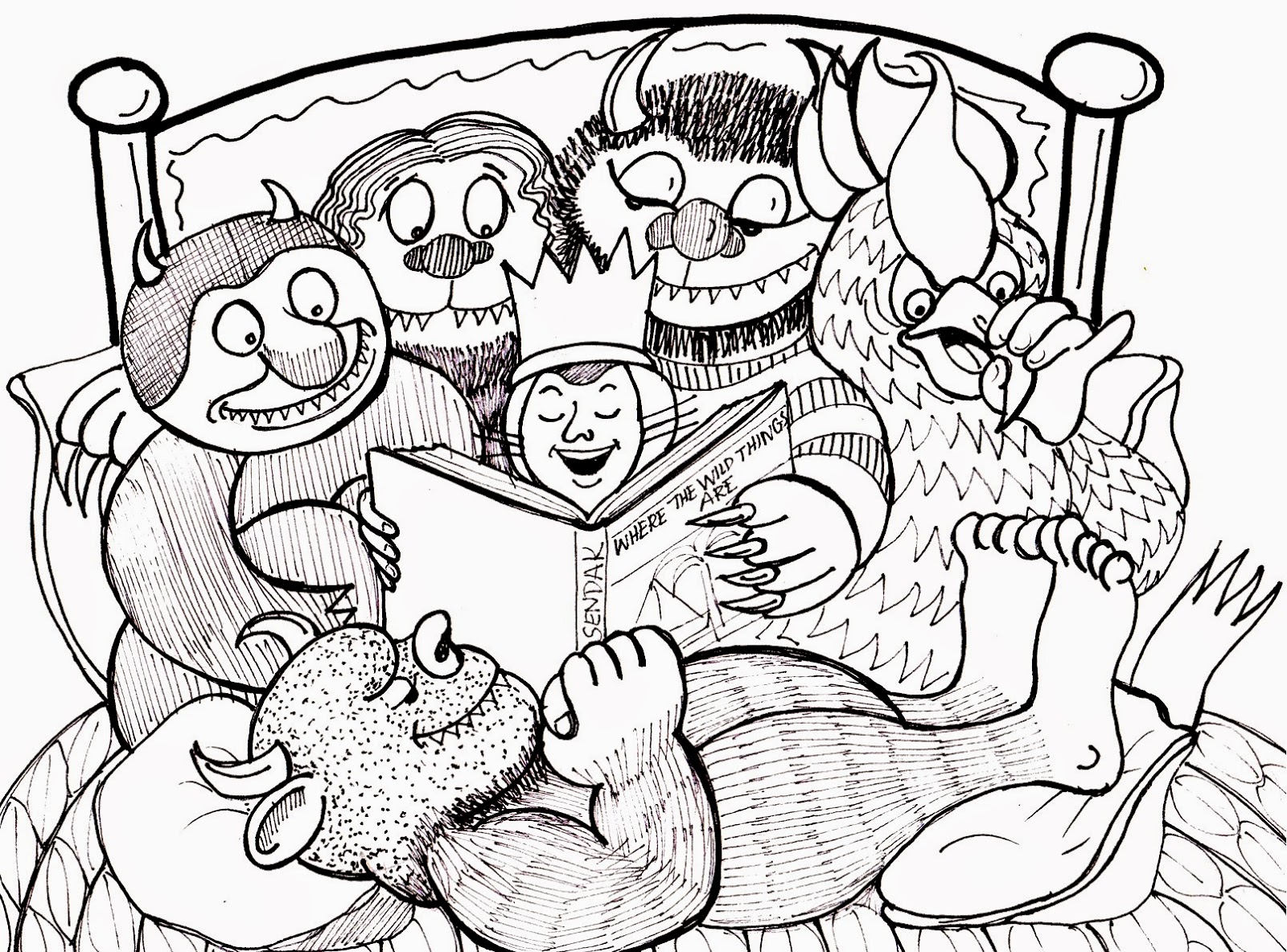 Where The Wild Things Are Coloring Page Coloring Home