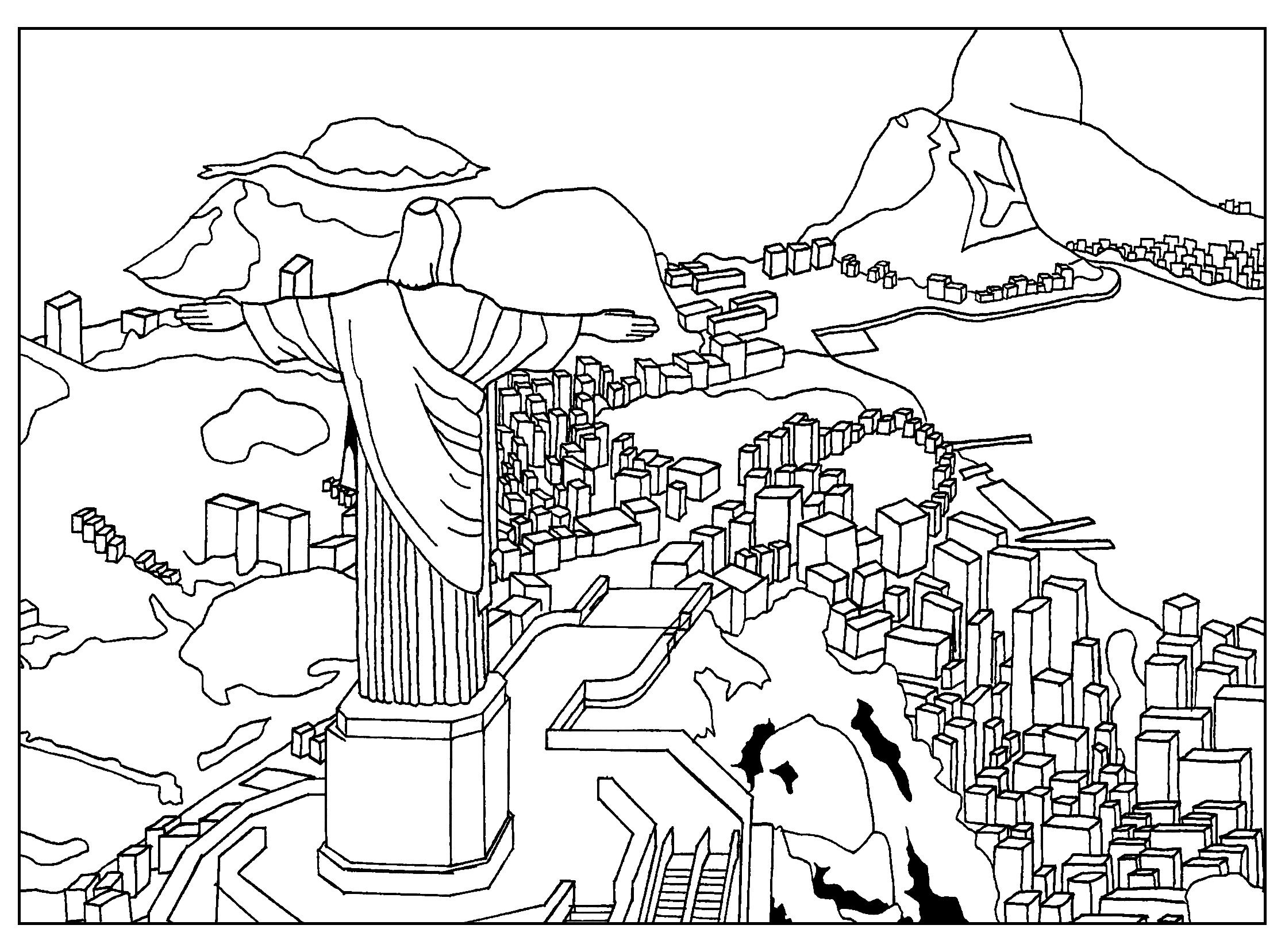 Pin on Architecture coloring pages