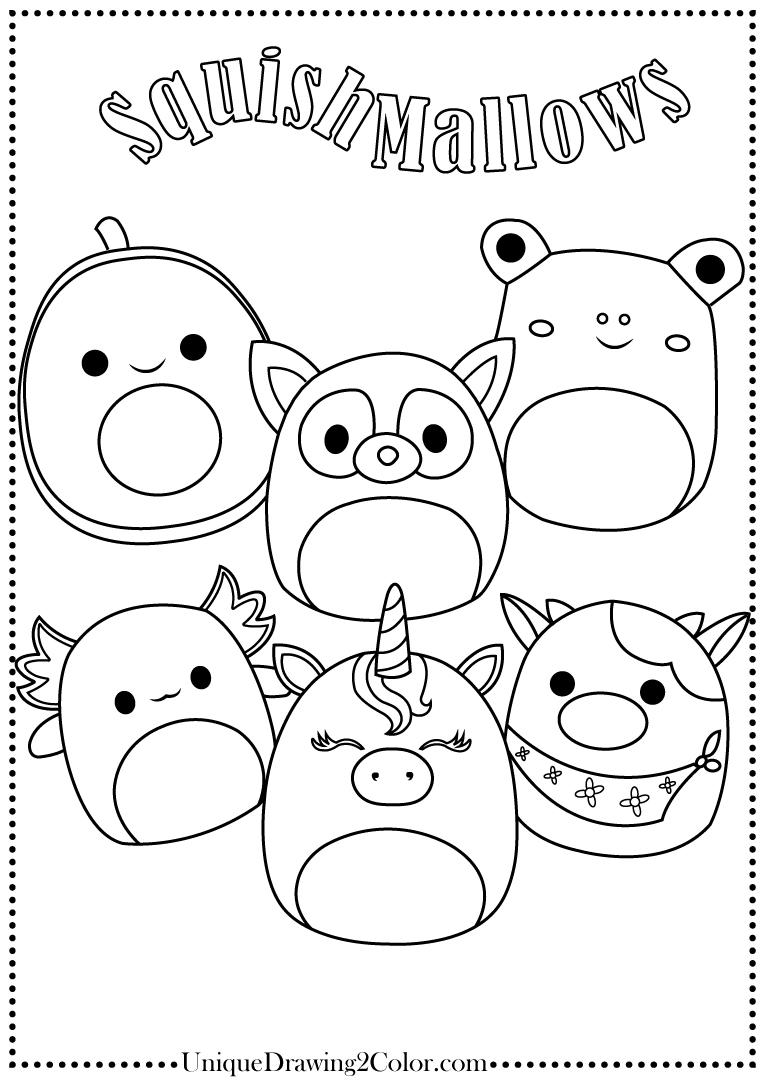 Squishmallow Coloring Pages - Free ...