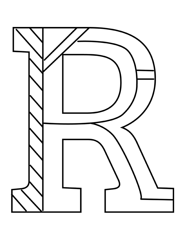 Letter R Coloring Pages - Get Coloring Pages
