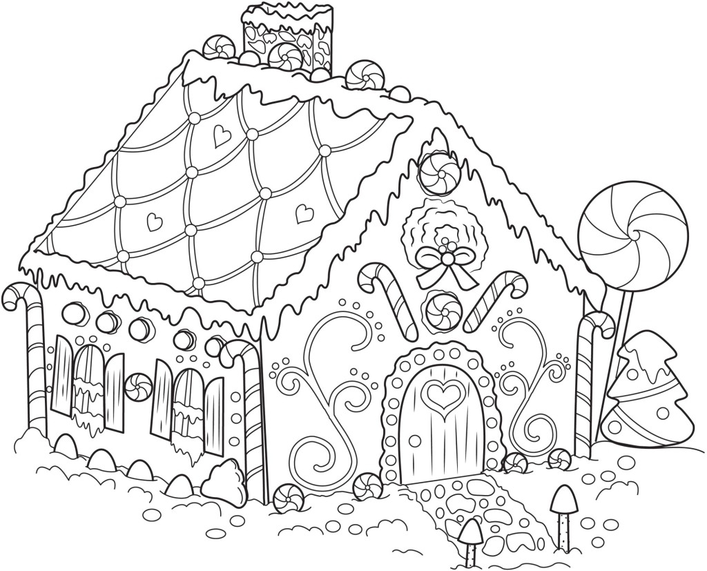 Coloring Book : Gingerbread House Coloring Pages Sheets ...