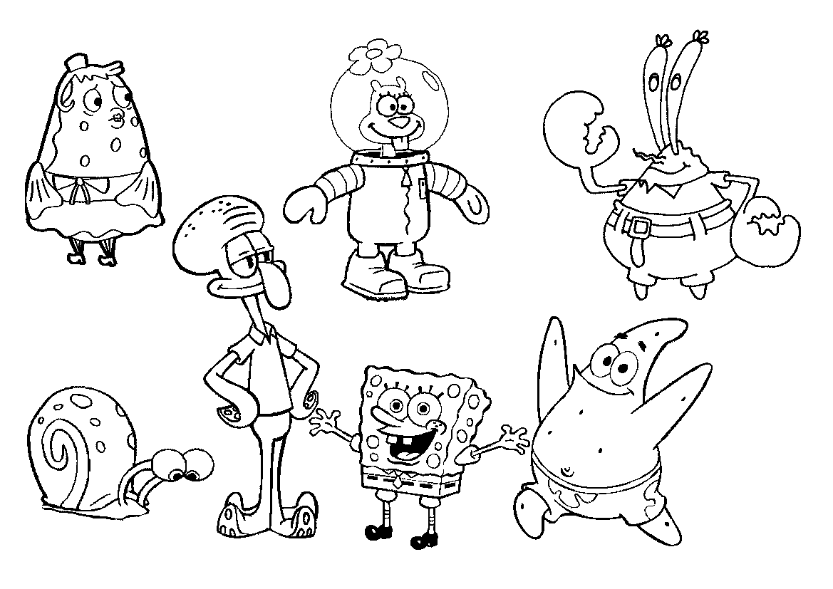 Spongebob And Patrick Christmas Coloring Pages | Coloring Online