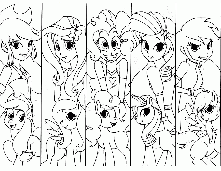 My Little Pony Equestria Girl Coloring Pages - Coloring Home