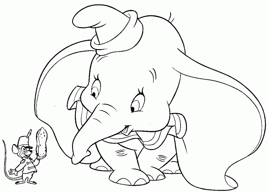 Coloring To Print Famous Characters Walt Disney Dumbo Number 58252 