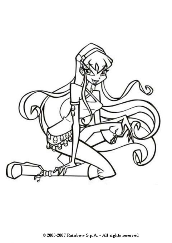 STELLA coloring pages - Stella the Winx Club fairy