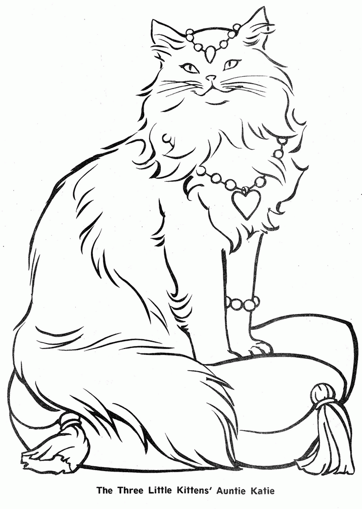 Three Little Kittens Coloring Pages