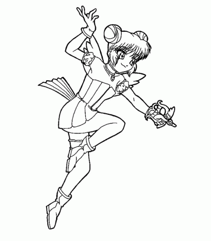 Mew Mew Power Characters Colouring Pages