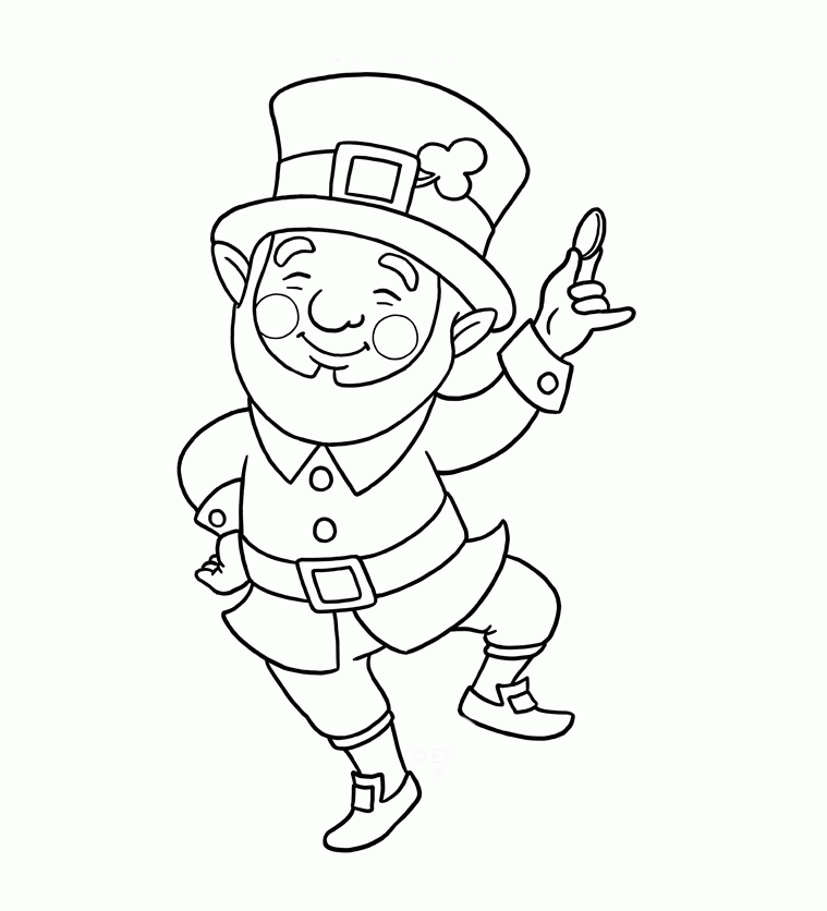 Leprechaun Coloring Pages Free Coloring Home