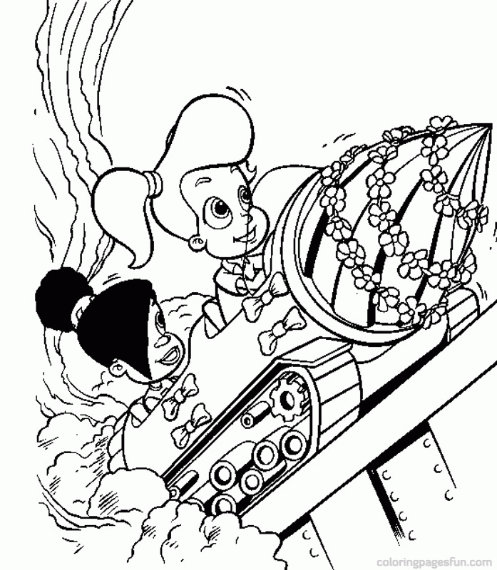 Jimmy Neutron Coloring Pages - Coloring Home