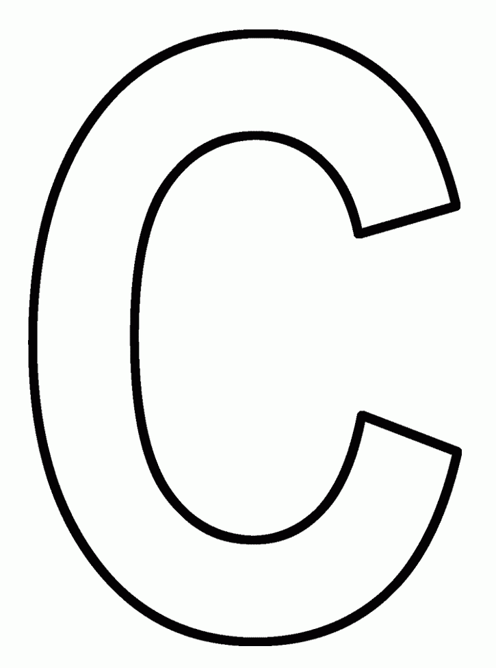 The Letter C Coloring Pages Coloring Home