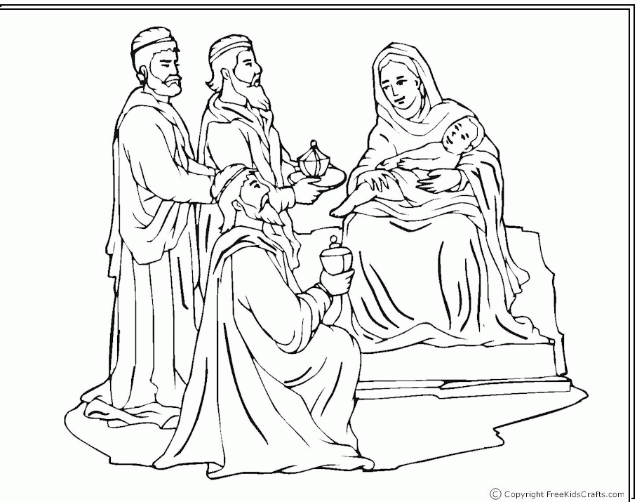 nativity wise men Colouring Pages (page 3)