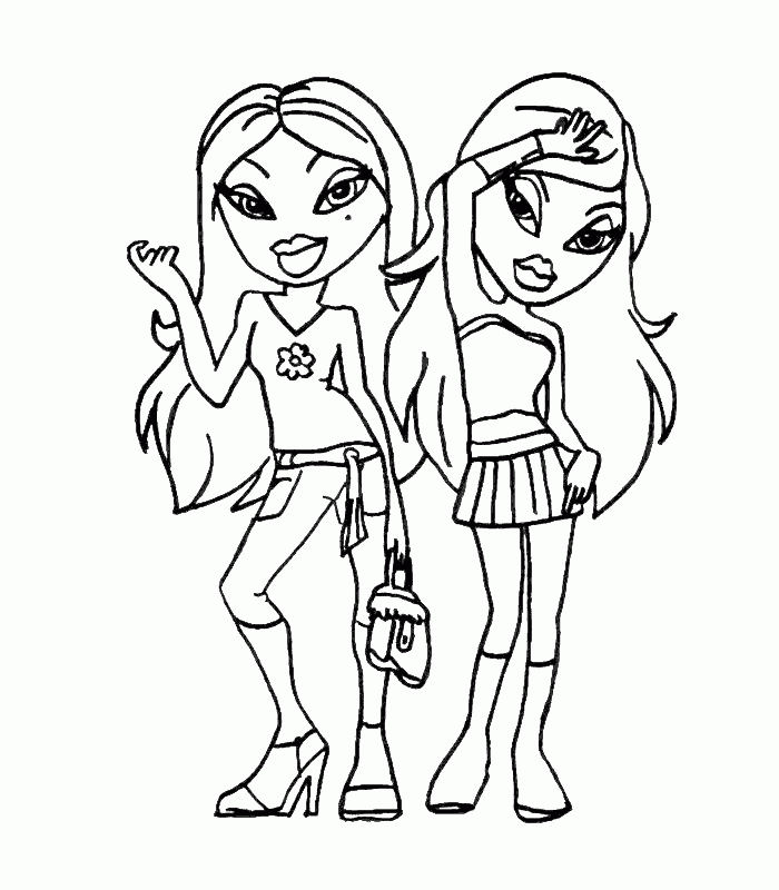 bratz cheerleading Colouring Pages (page 2)