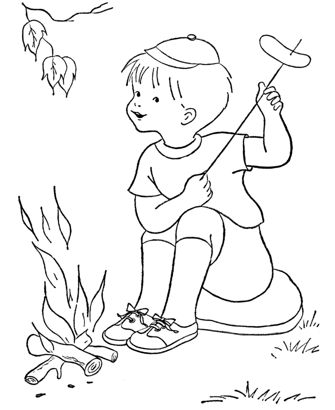 Camping Coloring Pages – 670×820 Coloring picture animal and car 