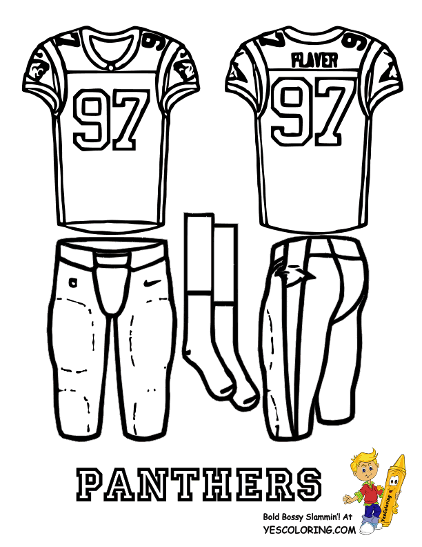 football uniform Colouring Pages